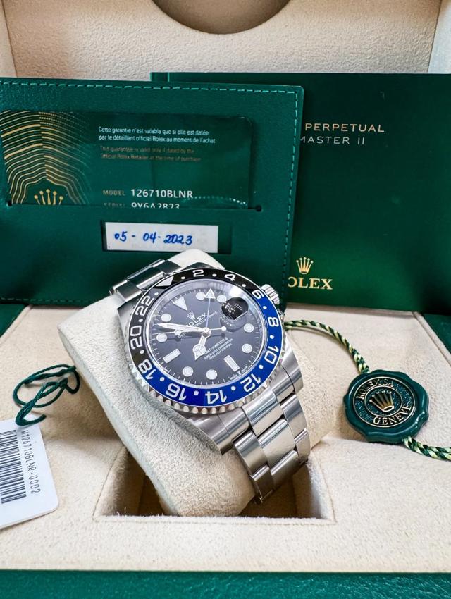 Rolex GMT-Master II 126710BLNR, complete set